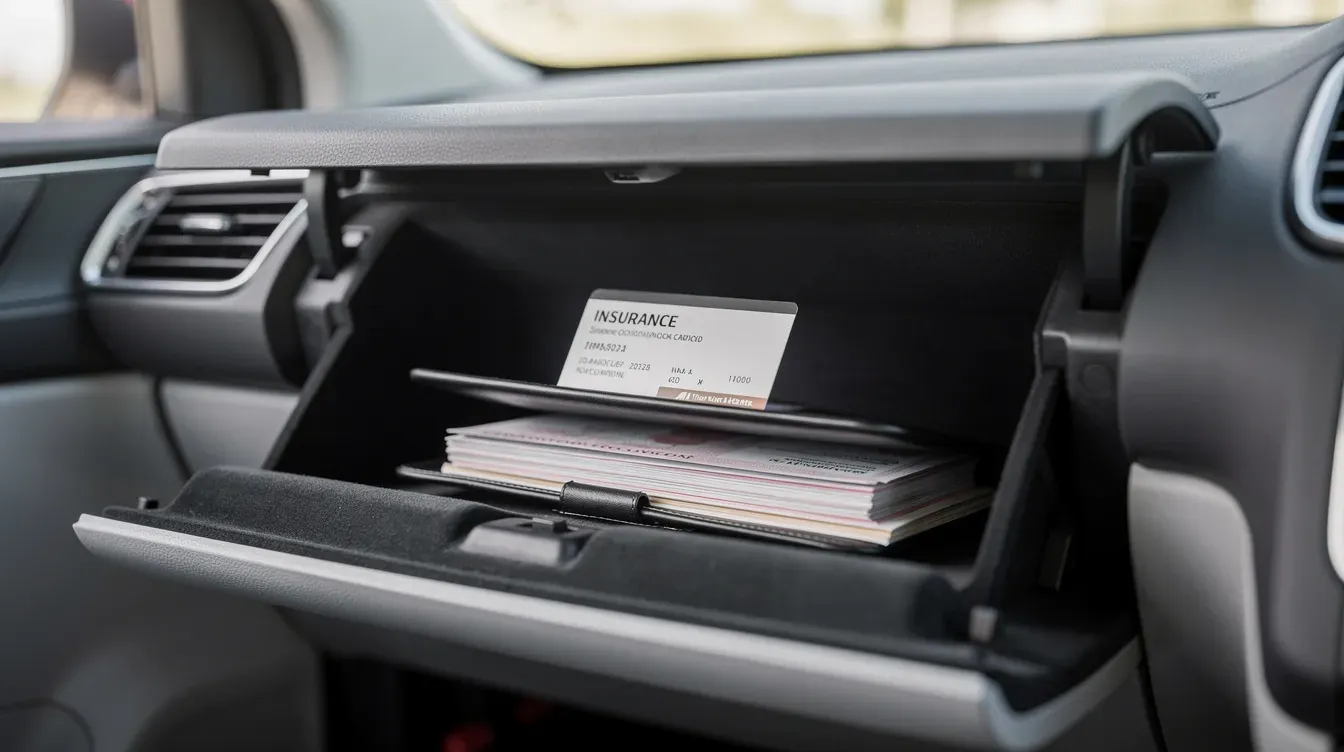 Illustration of organized vehicle documents